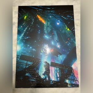 Cyberpunk 2077 Aesthetic Matte Metal Poster 26.6 x 18.9”